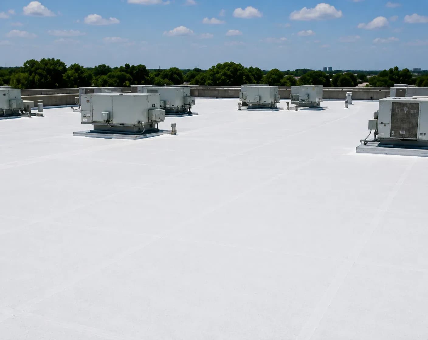 Renewed protective surface on a restored roof